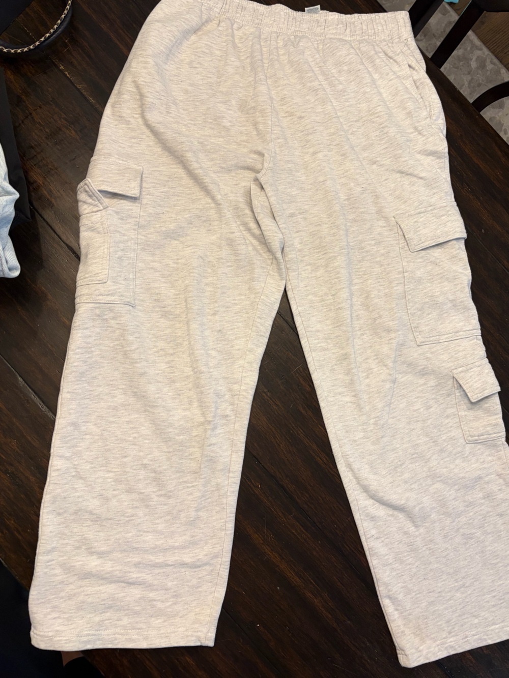 Garage Light Heather Gray Cargo sweat Pants size large